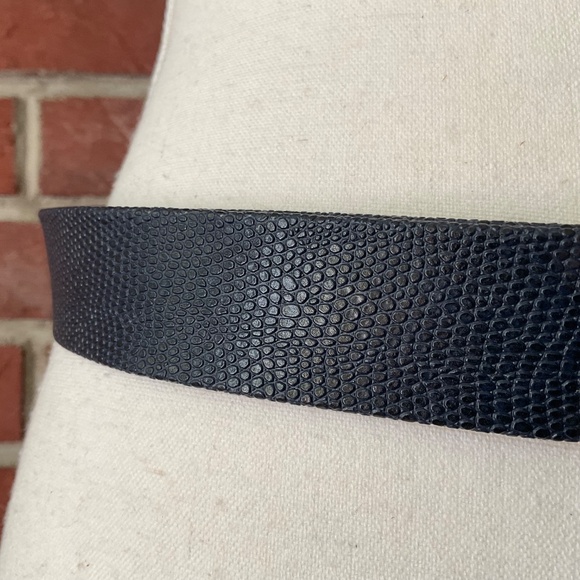 Douglas Paquette Vintage 80’s Signed Celtic Knot / Flower Buckle Snakeskin Belt - Picture 11 of 16